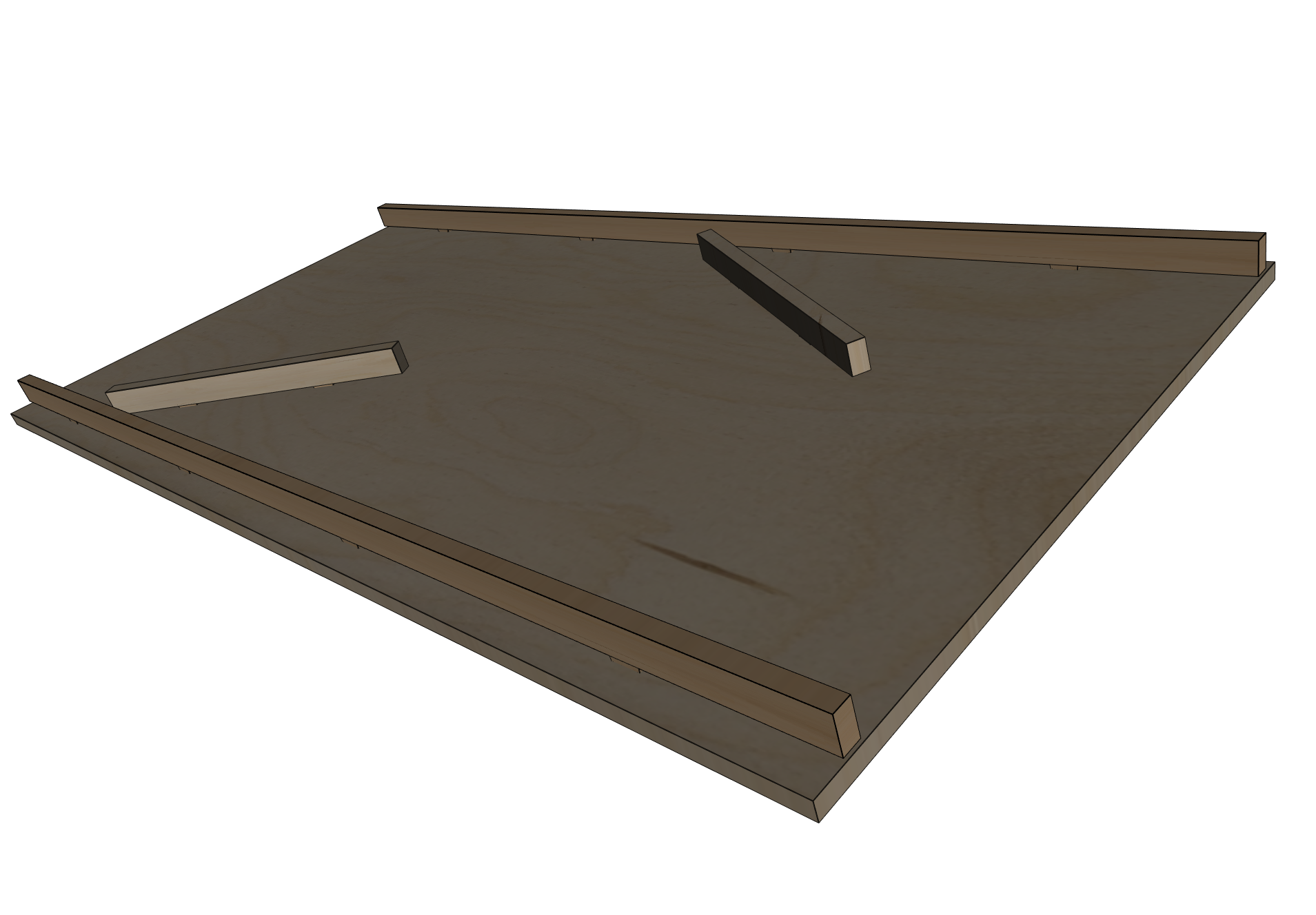 Houten knikkerbaan met asymmetrisch hekjes - Afbeelding 2