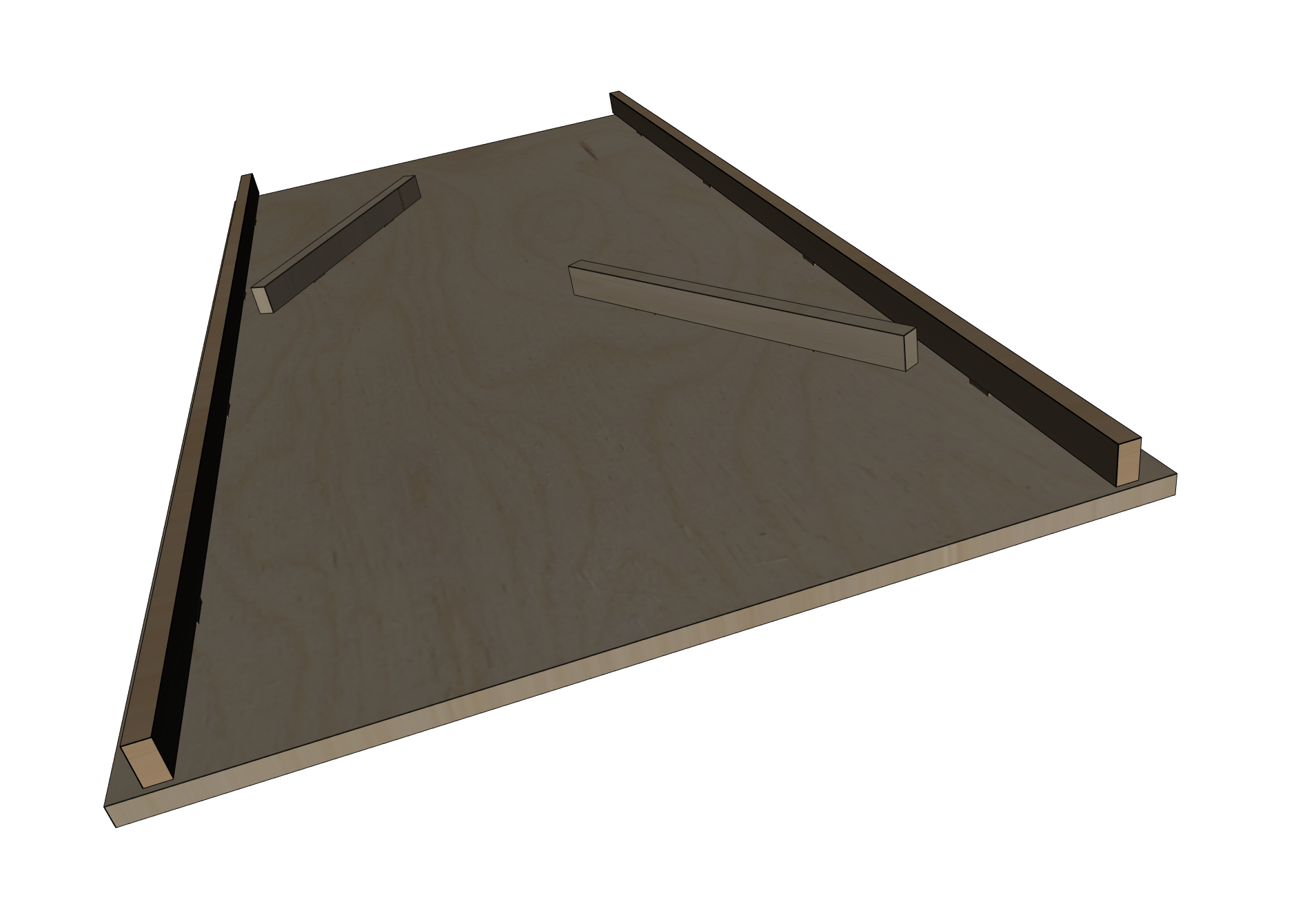 Houten knikkerbaan met asymmetrisch hekjes - Afbeelding 5