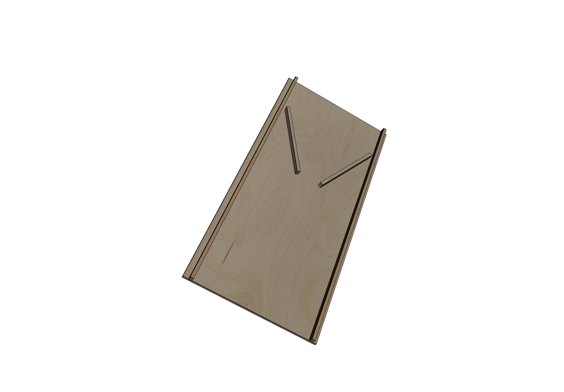 Houten knikkerbaan met symmetrisch hekjes - Afbeelding 3