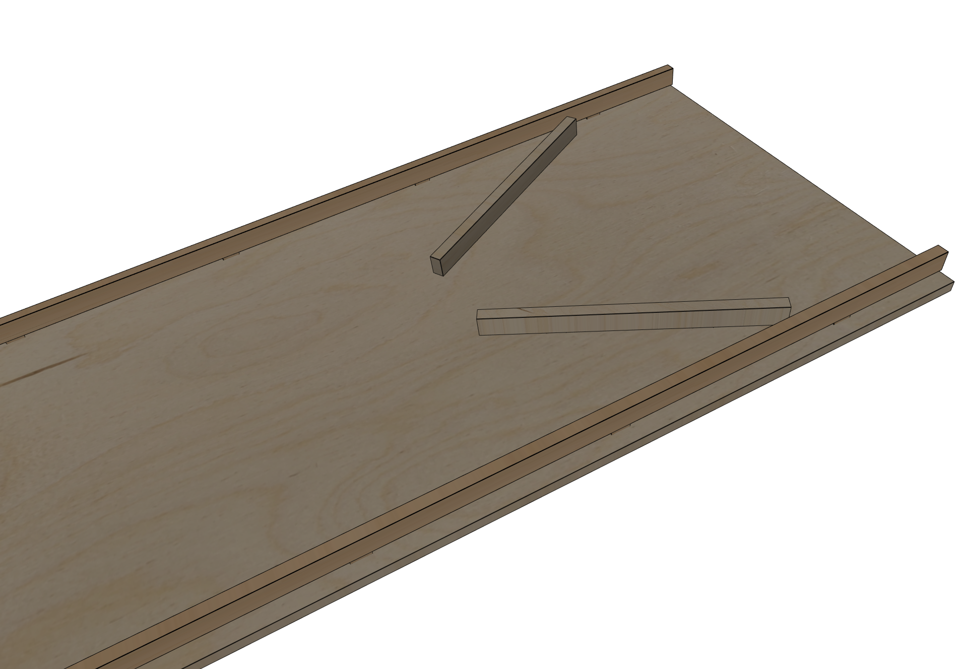 Houten knikkerbaan met symmetrisch hekjes - Afbeelding 7
